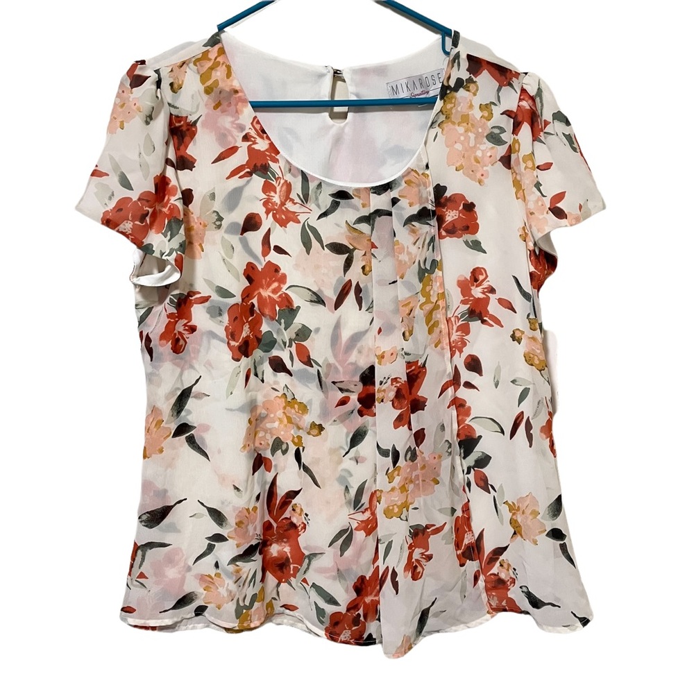 NWT Mikarose Floral Blouse